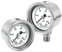 Ashcroft Stainless Steel Case Pressure Gauge, 1008S 40 mm