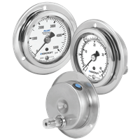 Ashcroft Stainless Case, 63 mm Panel Builders Gauge, 2008S