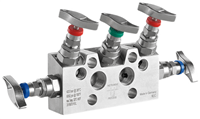 Ashcroft Direct and Remote Mount Manifold, V02 Series 5-Valve