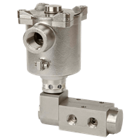 Bifold Pilot Operated Direct-Acting Solenoid Valve, BXS 5/2