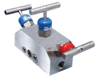 Bifold Double Block & Bleed Single Station Manifold, NV06