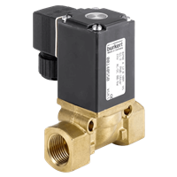 Burkert Servo-Assisted 2/2-Way Diaphragm Solenoid Valve, 0290