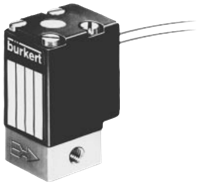 Burkert Direct-Acting 2/2-Way Miniature Solenoid Valve, 200
