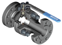 Cameron Cast Steel Flanged Floating Ball Valve, B2