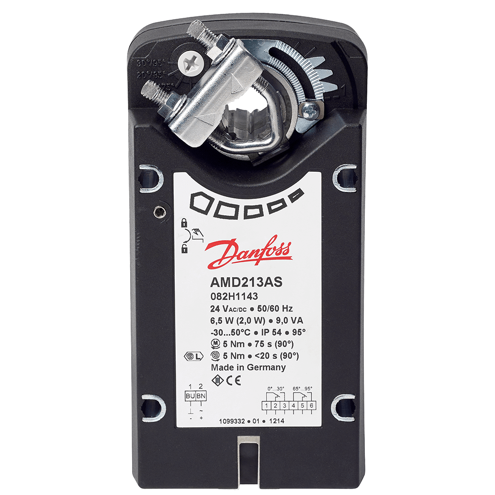 Danfoss Damper Actuator, AMD 213/213 AS, 223/223 AS