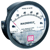 Dwyer Differential Pressure Gauge, Series 2000 Magnehelic