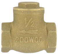 Dwyer Brass Flap Check Valve, Series BFC