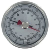 Dwyer Maximum/Minimum Bimetal Thermometer, Series BTM3