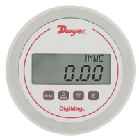 Dwyer Digimag Digital Differential Pressure and Flow Gauge, Series DM-1000