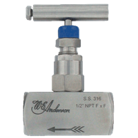 Dwyer Needle Valve 1-Valve Block Manifold, Series HNV