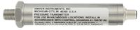 Dwyer Intrinsically Safe Pressure Transmitter, Series IS626