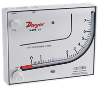 Dwyer Molded Plastic Air Velocity Meter, Series Mark II