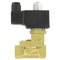 Dwyer Brass Solenoid Valve, 2-Way Guided NO, Series SSV-B