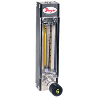 Dwyer Variable Area Glass Flowmeter, Series VA