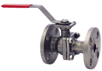 Dwyer 2-Piece Flanged Stainless Steel Ball Valve, Series WE04