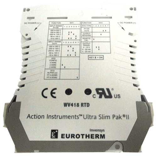 Eurotherm DC Powered RTD Input Isolating Signal Conditioner, WV418