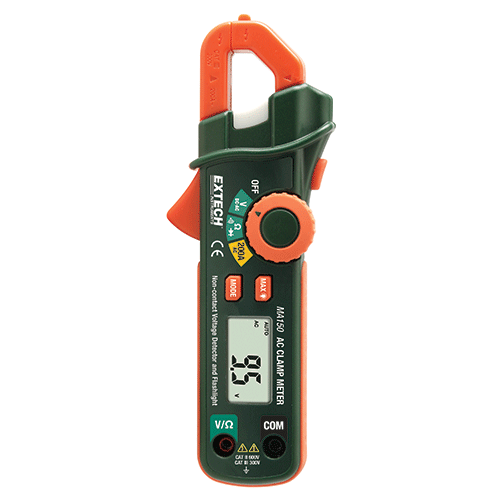 Extech 200A Mini AC Clamp Meter + NCV Detector, MA150
