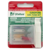 Littelfuse Carded European Emergency Ceramic Fuse Kit, 094368 Series