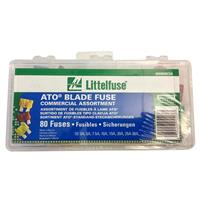Littelfuse PRO-TEK 80 Piece ATO Blade Fuse Assortment, 094409 Series
