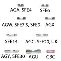 Littelfuse 3AG Size Glass Body Cartridge Fuse, AGC Series