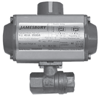 Metso Jamesbury Automated Brass Ball Valve, Series 451A