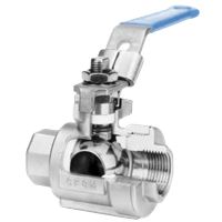 Metso Jamesbury Full-Bore Threaded End Ball Valve, Series 6F