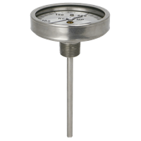 Reotemp Back Connect Bimetal Thermometer