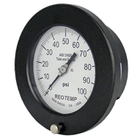 Reotemp Hinge Front Industrial Process Gauge, Series PI