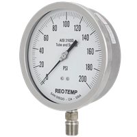 Reotemp Heavy Duty Repairable Stainless Gauge, Series PR 40/60