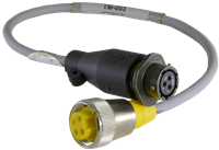 TURCK DT4 4-Pin to Amphenol 3-Pin Converter Cable