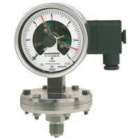 WIKA Diaphragm Pressure Gauge with Switch Contact, Model 432.36+8xx, 432.56+8xx