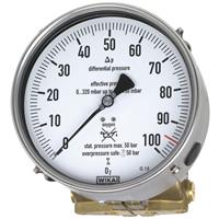 WIKA Differential Pressure Gauge, Model 712.15.160, 732.15.160