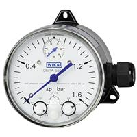 WIKA Differential Pressure Gauge with Micro Switch, Model DPGS40