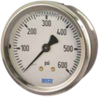 WIKA Bourdon Pressure Gauge, 213.53 Series
