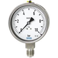 Wika Bourdon tube pressure gauge, Models 232.50, 233.50