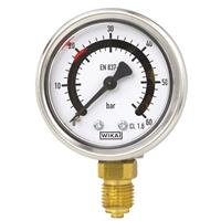 Wika Bourdon tube pressure gauge, Model PGS21