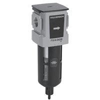 Wilkerson F18 Series Modular Particulate Filter, Port Sizes 1/4, 3/8 1/2; Flows to 82 SCFM