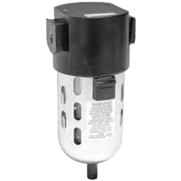 Wilkerson F26 Series Modular Particulate Filter, Port Sizes 1/4, 3/8, 1/2; Flows to 149.8 SCFM