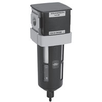 Wilkerson F28 Series Modular Particulate Filter, Port Sizes 3/8, 1/2, 3/4; Flows to 145 SCFM