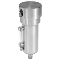 Wilkerson SM2 Series Coalescing Filter, STAINLESS STEEL, Port Size 1/2; Flows to 46 SCFM