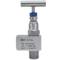 Winters Instruments Needle Valve, NVA (Angle Body, Hard Seat)