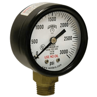 Winters Instruments Compressed Gas Pressure Gauge, PCG