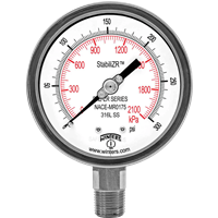 Winters Instruments NACE StabiliZR Pressure Gauge, PN2-ZR