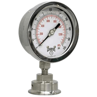 Winters Instruments Industrial Sanitary Gauge Assembly, psi