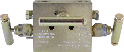 Hard Seat Three Valve Manifold