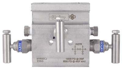 M-650 Three-Valve Manifold