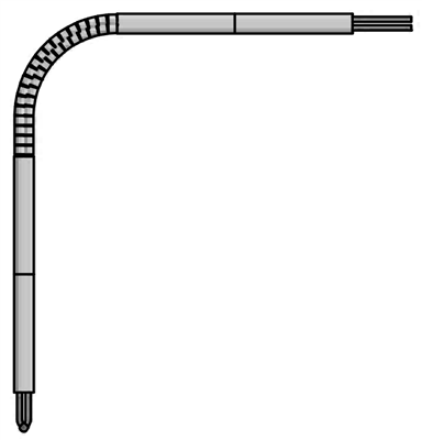 Angle Base-Metal Thermocouple Element