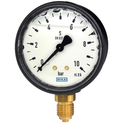 Bourdon Tube Pressure Gauge, Copper Alloy - 113.13