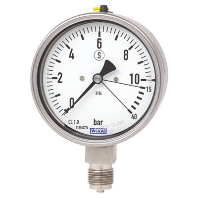 Bourdon Tube Pressure Gauge, Stainless Steel - 232.36, 233.36
