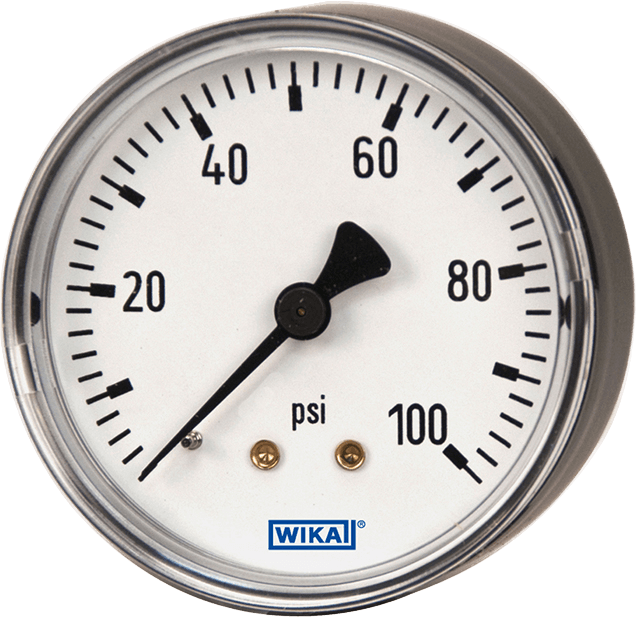 1.5" Pressure Gauge 0 to 60 Psi Range 1/8" NPT Wika Instrument Corp 111 10 